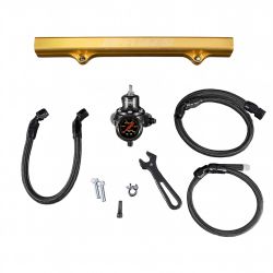 K-Tuned K Swap 6AN OEM Style Fuel System with Gold Fuel Rail